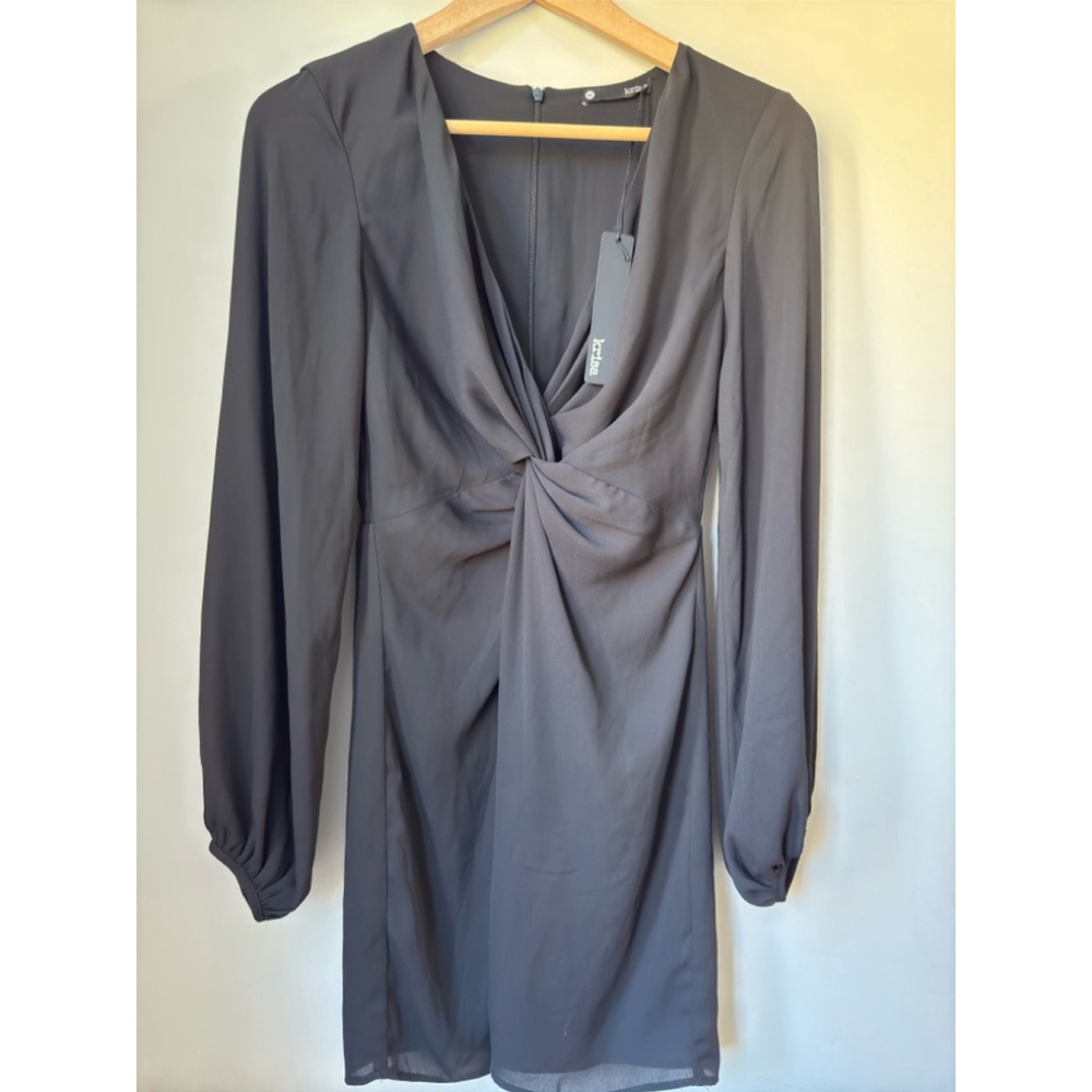 Krisa by Revolve Long Sleeve Black Maxi Dress | Size XS